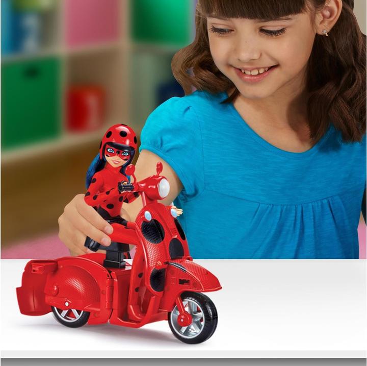 Actual product image Bandai Miraculous Ladybug Scooter with Doll