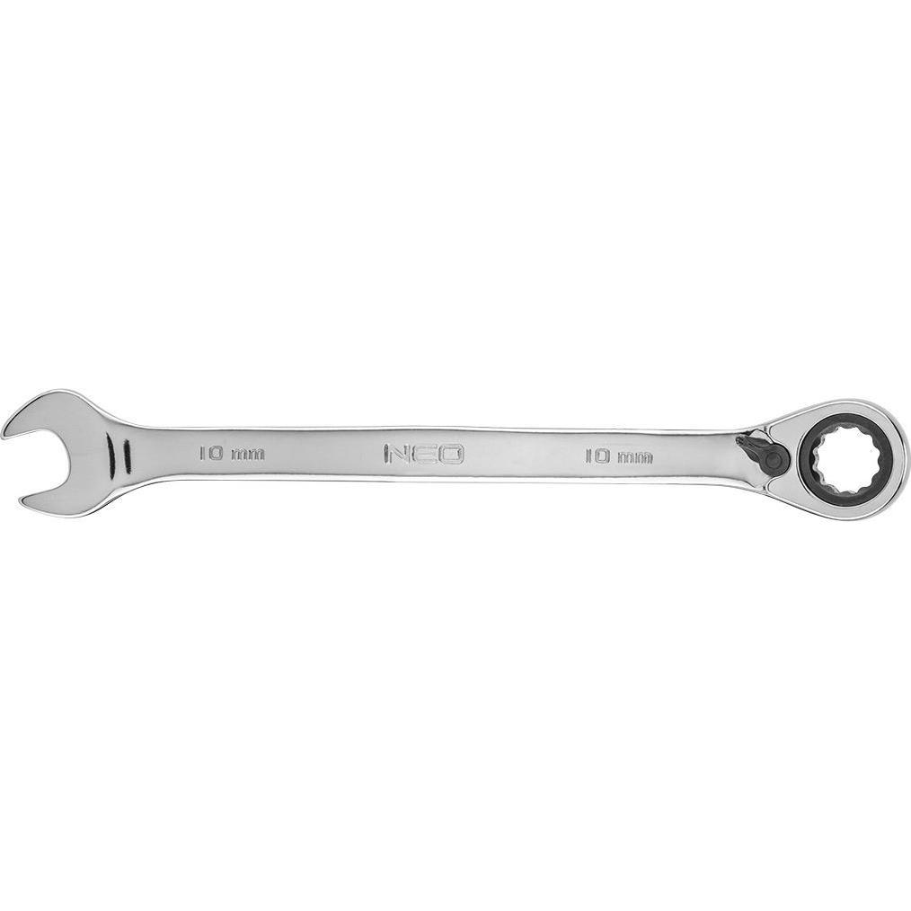 Neo, Schraubenschlüssel, Ringschlüssel (Ratschen-Maulschlüssel mit 10-mm-Schalter) (10 mm)
