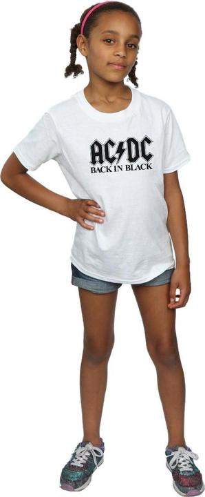 Produktbild AC/DC Girls Back in Black Logo TShirt aus Baumwolle (152, 158)