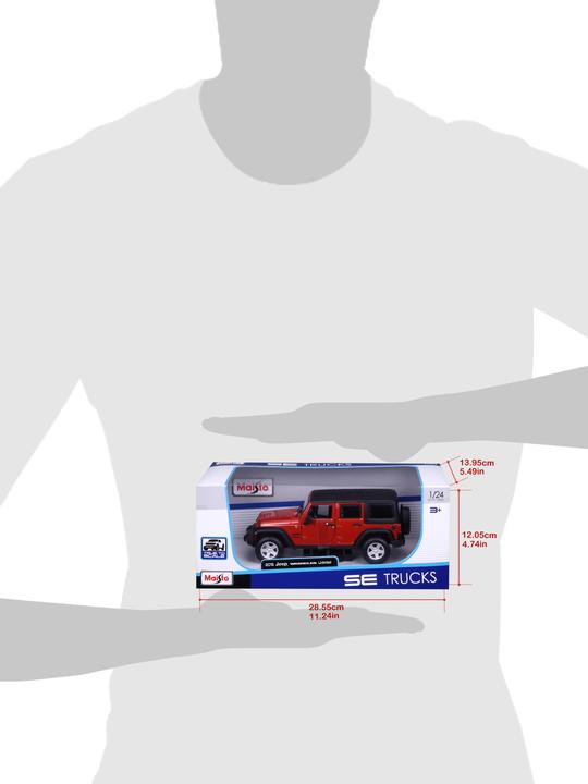 Produktbild Maisto Jeep Wrangler Unlimited 2015 1/24 orange