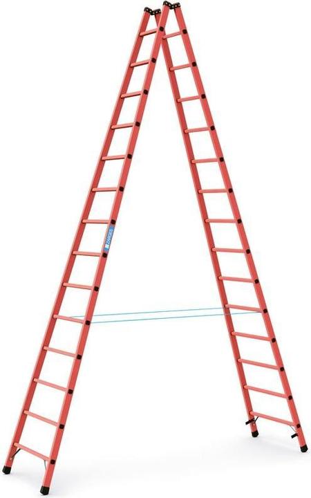 Actual product image Zarges Stepladder with rungs, solid plastic, accessible from both sides (Stepladder, 412 cm)