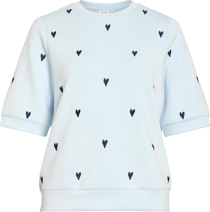 Vila VISIF Rundhals Sweatshirt mit kurzen Ärmeln
