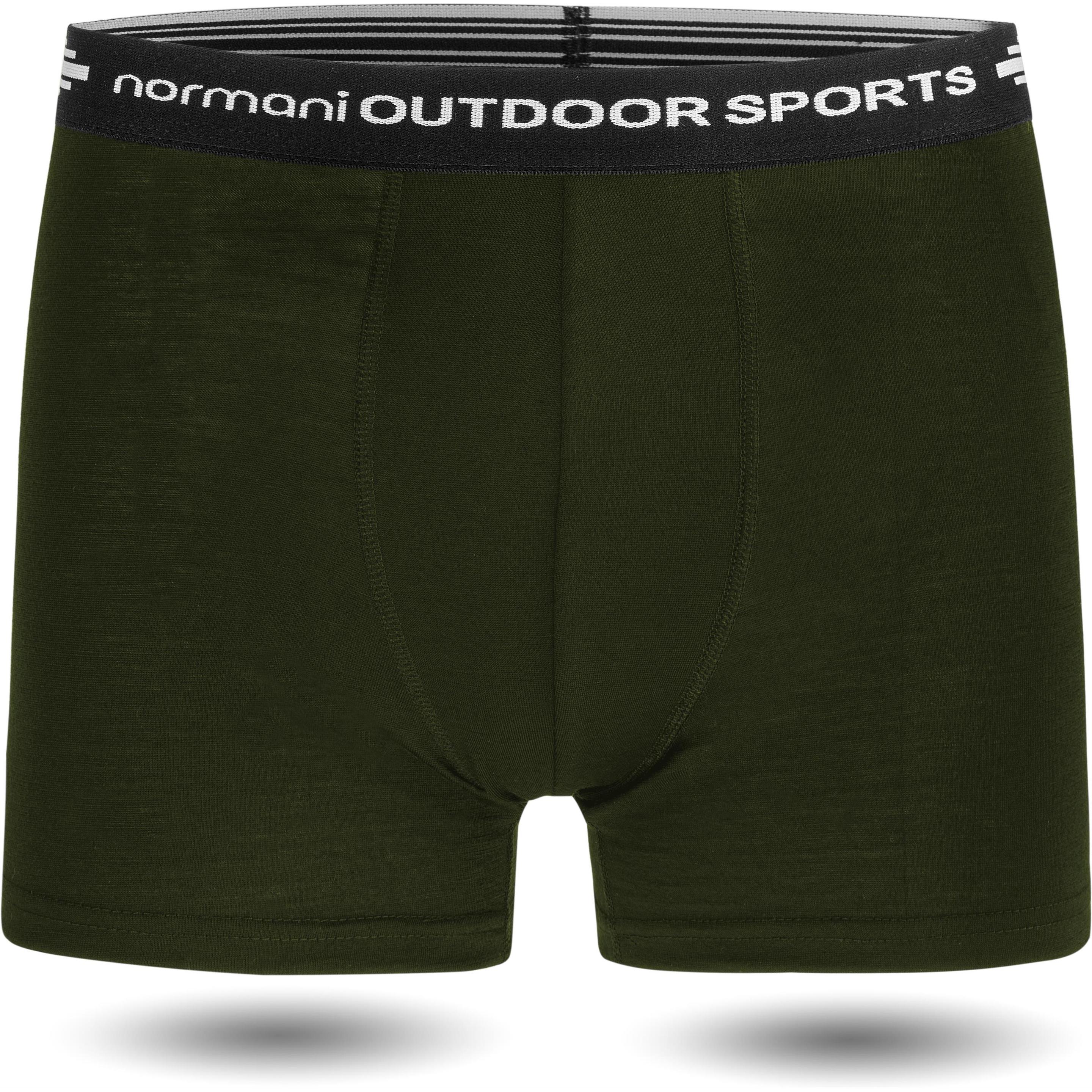 Normani, Herren, Unterhosen, Herren Merino Boxershorts Adelaide - 1579, Grün, (M)