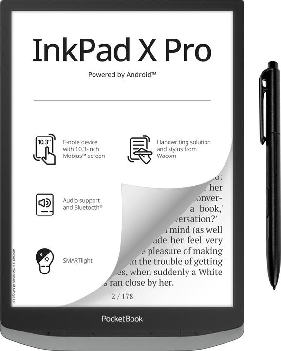 PocketBook InkPad X Pro (10.30", 32 GB, Mist Grey)