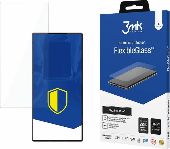 Produktbild 3MK FlexibleGlass Nubia Red Magic 8 Pro/ 8 Pro+/ 8s Pro Szkło Hybrydowe (1 Stk., ZTE Nubia Red Magic 8S Pro)