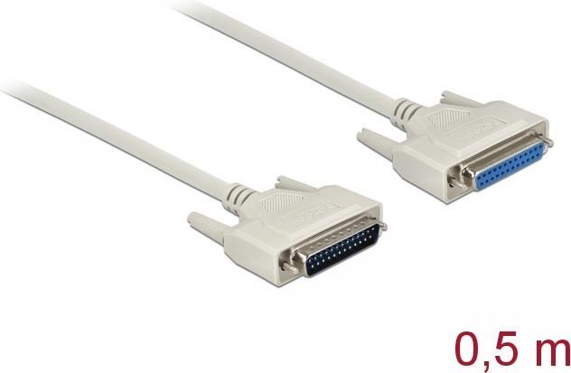 Actual product image Delock Serial cable D-Sub 25 male to female 0.5 m (0.50 m, VGA)