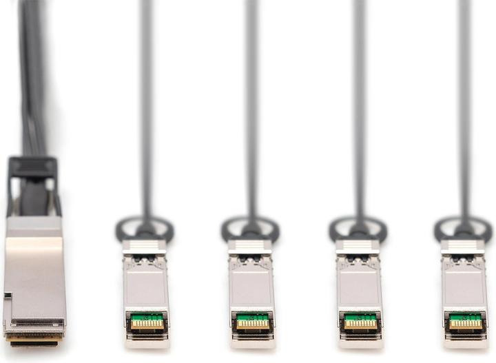 Image du produit Digitus Câble DAC (Direct Attach Copper), 1x QSFP+ 40G vers 4x SFP+, 5 m (CAT6, 5 m)