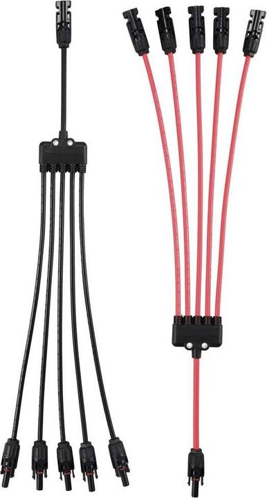 Image du produit Tru Components Je 1x Verteiler Y Solarstecker Stecker auf 5x Buchse + Buchse auf 5x Stecker TC- (Fiche solaire)