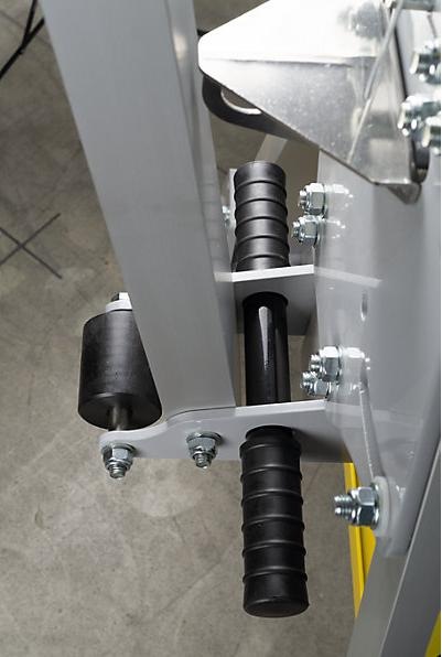 Actual product image Planeta RLPK aluminium gantry crane, overall height 2477 - 3877 mm, width 6000 mm.