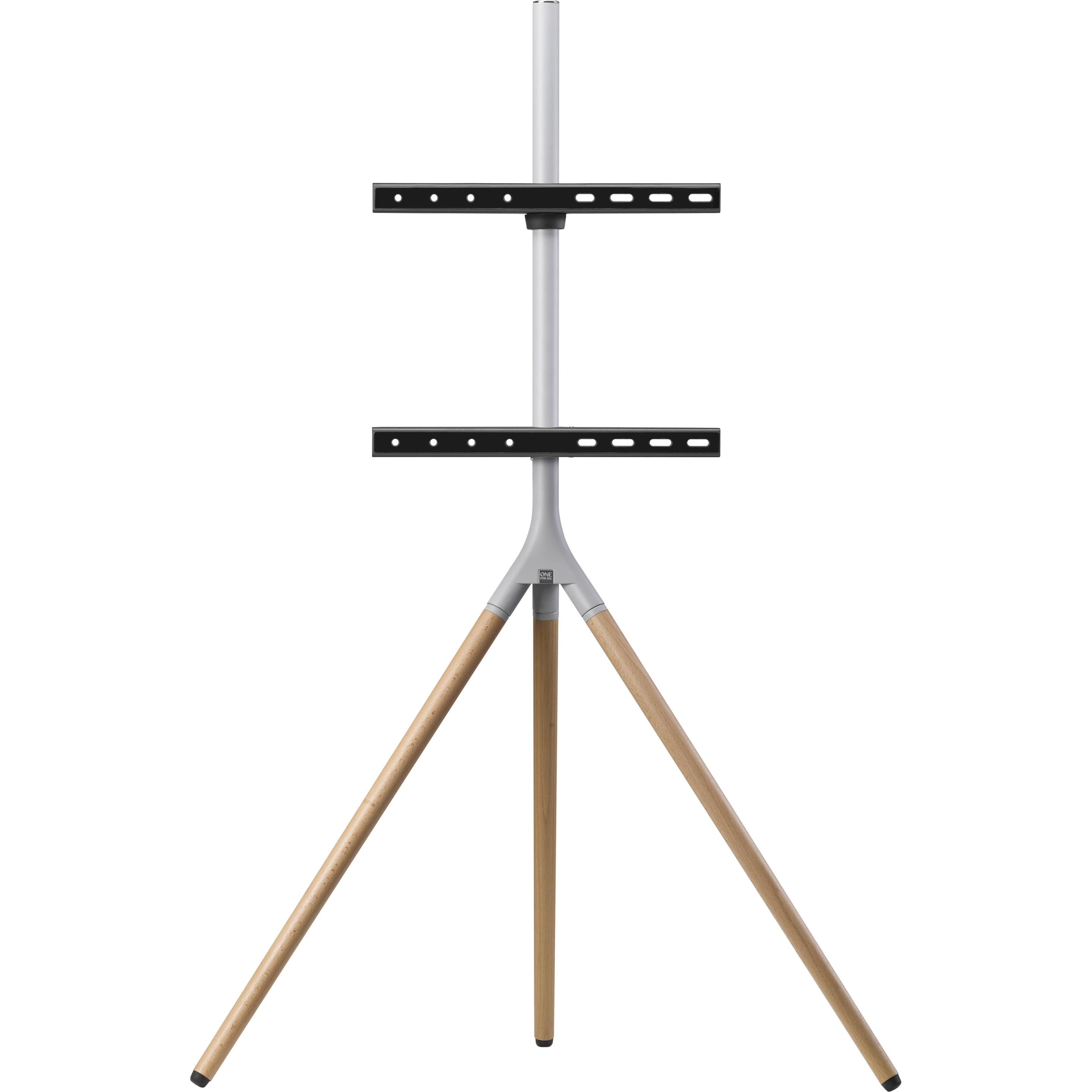 One for All Tripod WM7472 (Universal, 65", 30 kg), TV Ständer, Braun, Grau, Schwarz