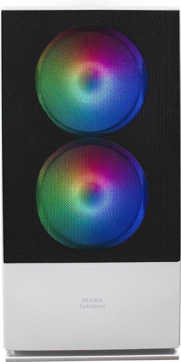 Actual product image Mars Gaming Boitier Mini Tour Micro Atx Mcz RGB Avec Panneau Vitré (Blanc) (Mini-ITX, mATX)