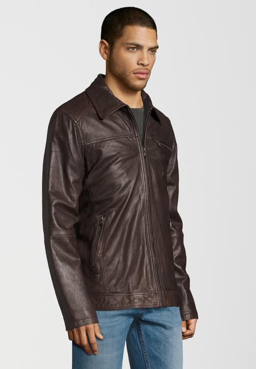 Image du produit Otto Kern Veste en cuir avec col rabattu (58)