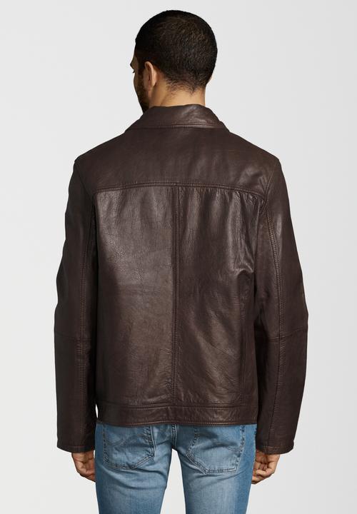 Image du produit Otto Kern Veste en cuir avec col rabattu (58)