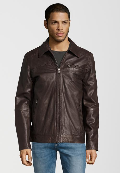 Image du produit Otto Kern Veste en cuir avec col rabattu (58)