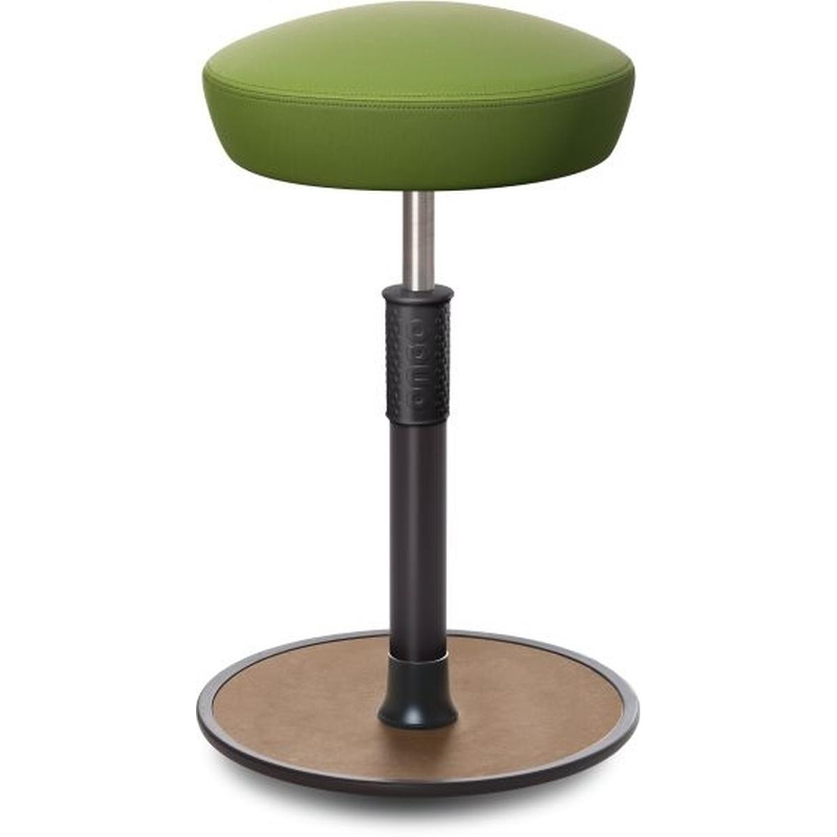 Ongo, Bürostuhl, Sitz- Stehhocker Free Tall Hutsitz skai Nature Base Hellgrün schwarz /Natur