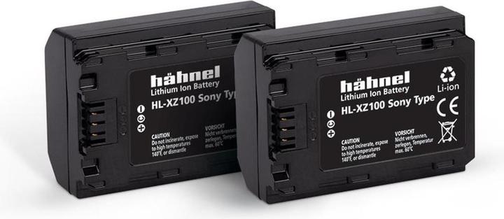 Actual product image Hähnel HL-XZ100, 2pcs camera battery replaces original battery NP-FZ100 7.2 V 2000 mAh (Camera battery)