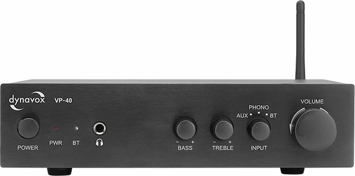 Immagine prodotto Dynavox Amplificatore stereo compatto VP40 con ingresso phono e BT, colore nero
