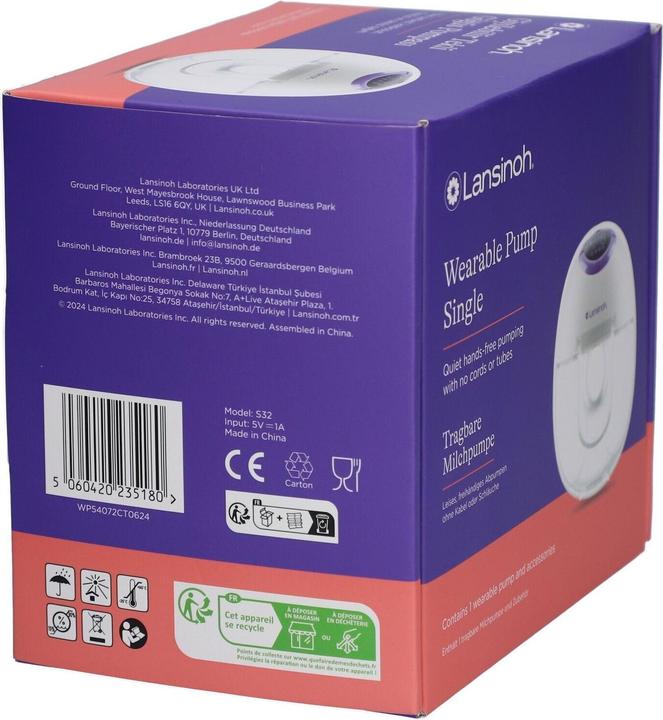 Actual product image Lansinoh Tragba Milchpumpe