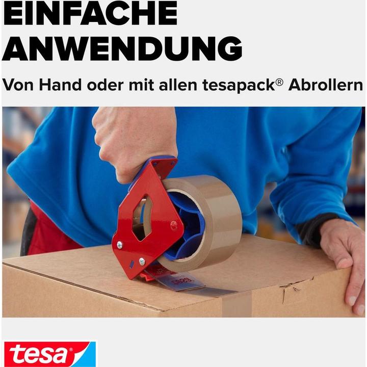 Produktbild tesa tesapack SOLID & STRONG Packband, leise abrollbar (50 mm)
