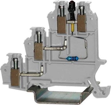 Produktbild Rs Pro 43505TT Reihenklemme Dreistock Grau, 250 V / 24A (24 A)