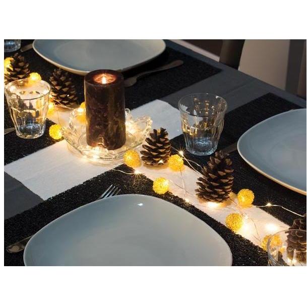 Light Creations, Lichterkette, Microlight LED - verdrillte Kabel - 10 m - 90 LEDs - Warmweiss - transparentes Kabel - 3....