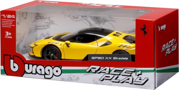 Actual product image Bburago Ferrari R&P SF90 XX Stradale 1/24 gelb