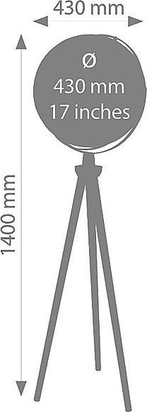 Actual product image emform Standing globe Sputnik 43 bronze/silver (43 cm)