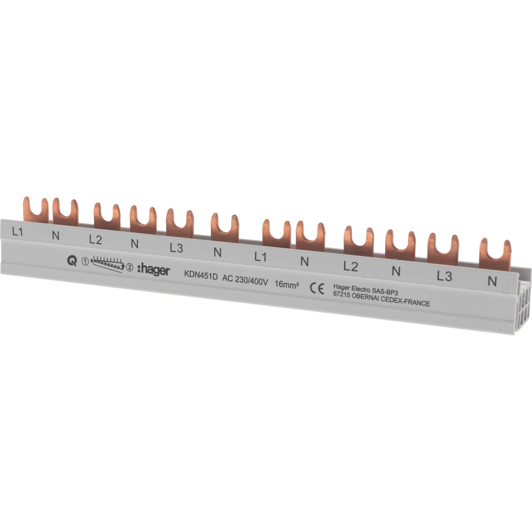 Thumbnail - Hager, Verteilerschrank Zubehör, Anschlussblock