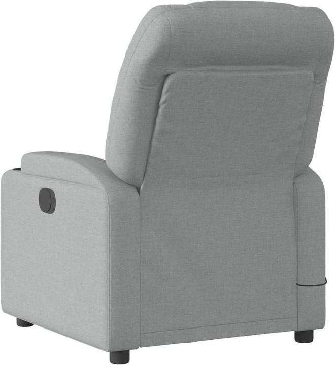 Immagine prodotto vidaXL Sedia da massaggio in tessuto grigio chiaro,Colore: Grigio chiaro,Materiale: Tessuto