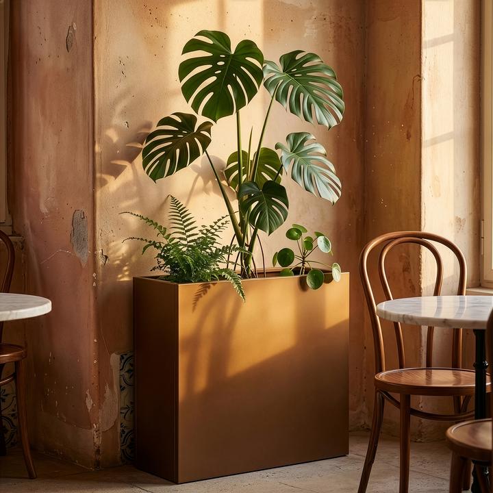 Produktbild Casa.Pro Pflanzkübel Vaargel 82x90x30 cm verzinkter Stahl Braun