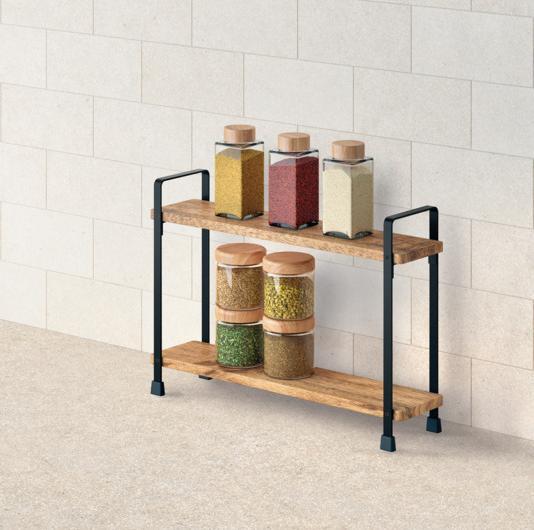 Actual product image Metaltex Gewürzregal York Lava 2-Etg.