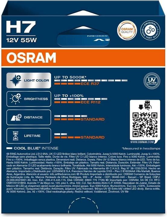 Actual product image Osram Cool Blue Intense (H7)
