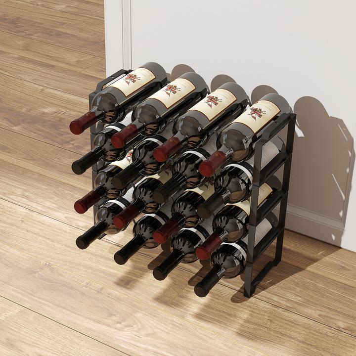 Image du produit Homcom Casier à vin (42,5 x 16,5 x 41 cm, 16 Fl.)