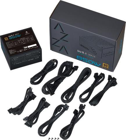 Actual product image Azza PSAZ-850G(ATX3.0) Power supply 850W 80+ GOLD PCI-e 5.0 retail (850 W)