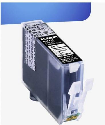 Produktbild KMP C82 Tintenpatrone kompatibel mit Canon CLI-526 BK (BK)