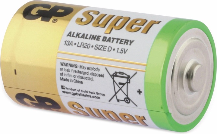 Actual product image GP Batteries Super (2 pcs., D, 1300 mAh)