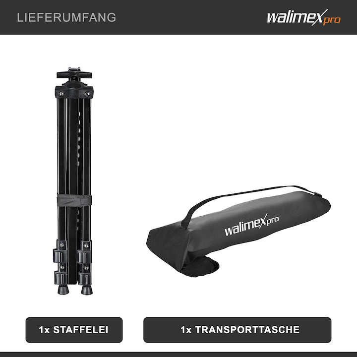 Immagine prodotto Walimex Cavalletto da studio in alluminio XL