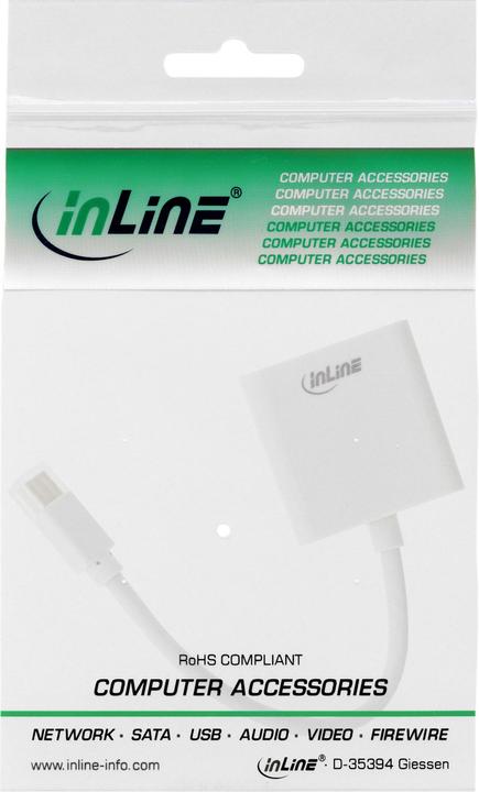 Produktbild InLine Mini DisplayPort zu DVI Adapter (DVI, 16 cm)
