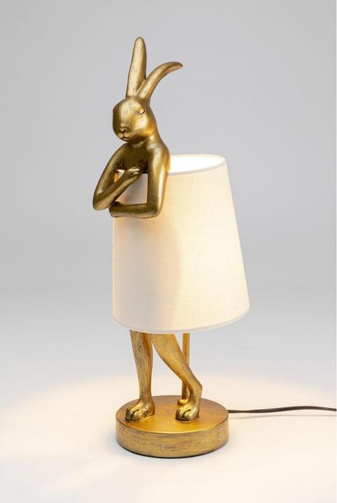 Image du produit Kare Design Lampe de table Animal Rabbit or/blanc 50cm (E14)