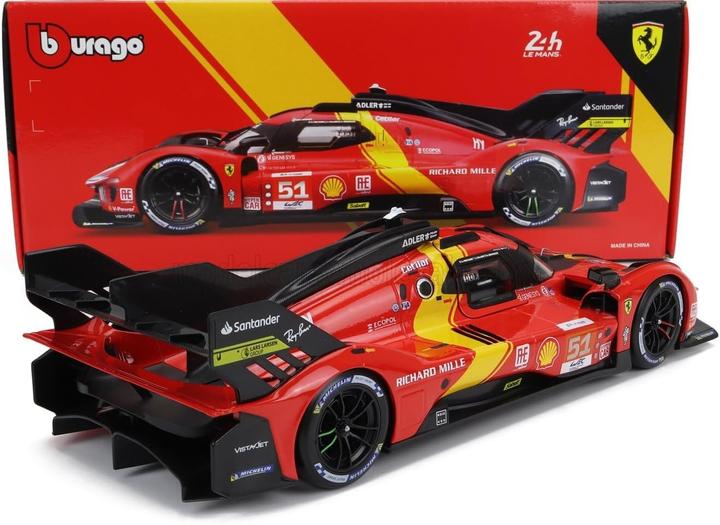 Actual product image Bburago Ferrari 499P Le Mans Champion 2023