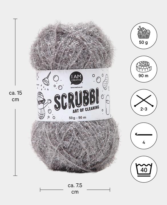 Actual product image I Am Creative Scrubbi dishwashing sponge yarn (109 m)
