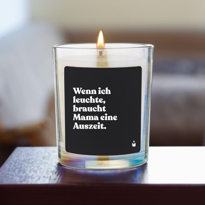 Actual product image Chatty Candles Duftkerze Flowery Wenn ich leuchte, braucht Mama eine Auszeit.