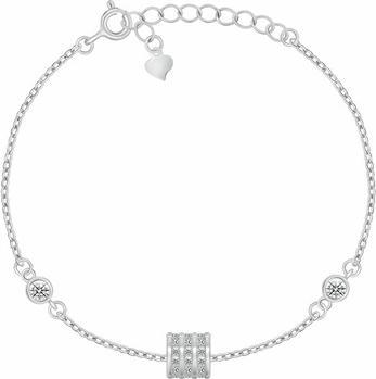 Brilio Silver - Sparkling silver earrings with zircons EA1051WB