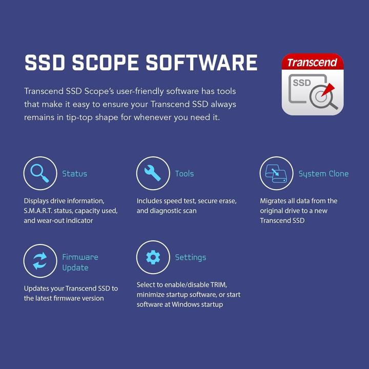 Image du produit Transcend MTE410S (1000 Go, M.2 2242)