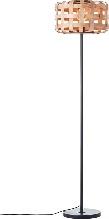 Brilliant Vloerlamp Woodline E27 max 1x60W - Natuur/Zwart (E27)