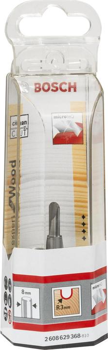 Produktbild Bosch Professional Zubehör Hohlkehlfräser Expert for Wood, 8 mm, R1 3 mm, D 6 mm, L 12,7 mm, G 50,8 mm