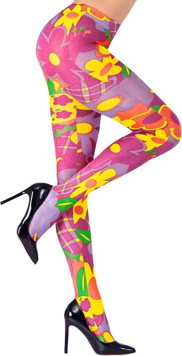 Image du produit Widmann Strumpfhose Hippieblumen
