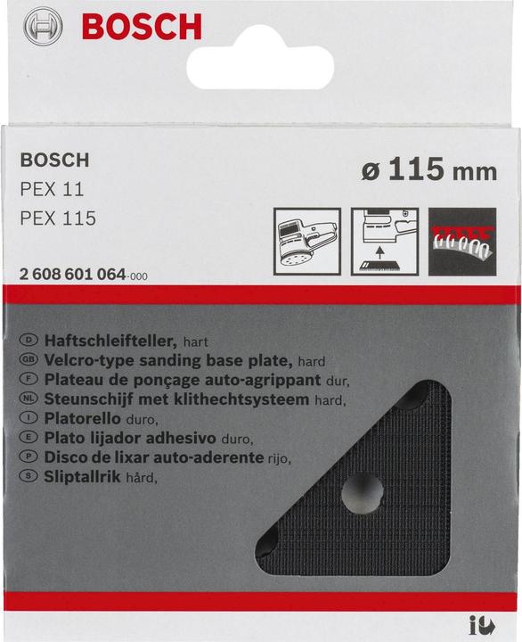 Actual product image Bosch Professional Zubehör Sanding disc hard, 115 mm, suitable for PEX 115 (Coarse)