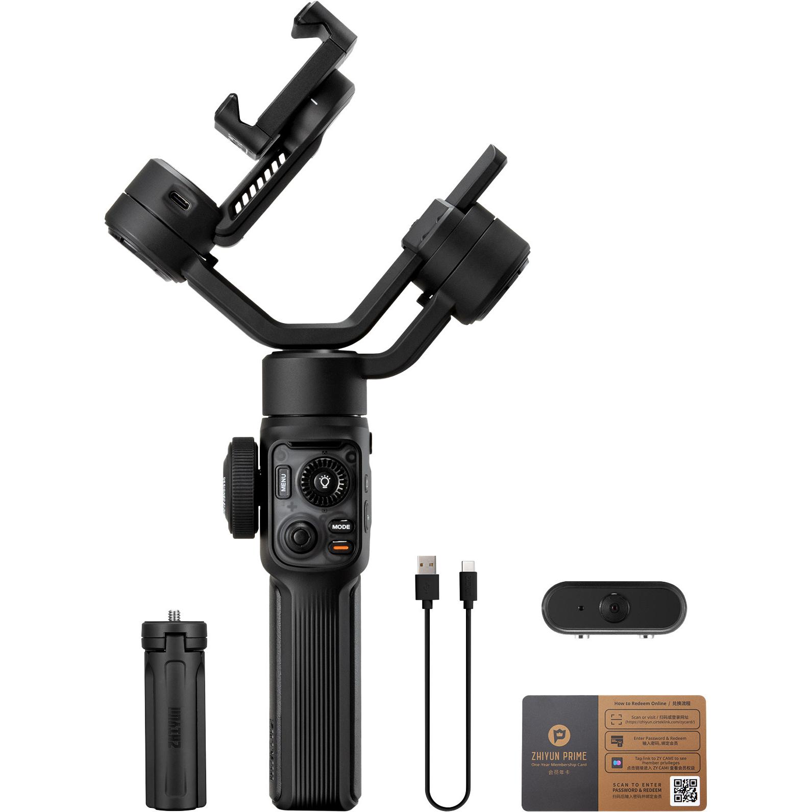 Zhiyun Smooth 5S AI Combo (Smartphone, 0.30 kg), Gimbal, Schwarz