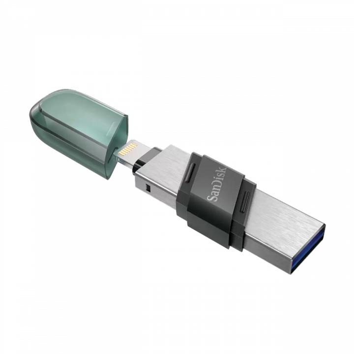 Immagine prodotto SANDISK USB-A 3.0 / Lightning FlashDrive iXpand Flip, 128Gb (128 GB, Micro USB-A, Mini USB-A, Thunderbolt, USB-A)